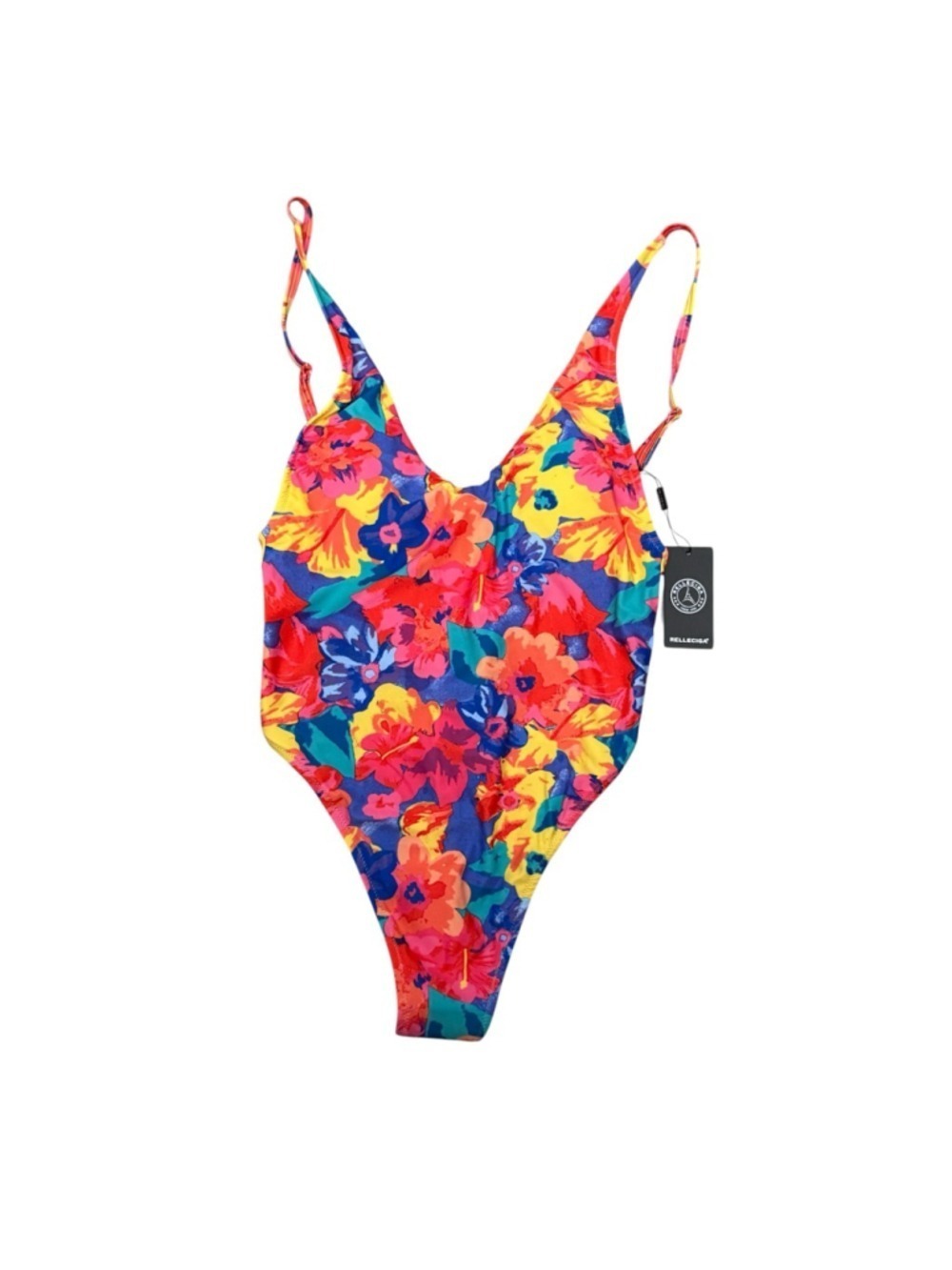 RELLECIGA Floral One Piece Swimsuit Large - Picture 2 of 6